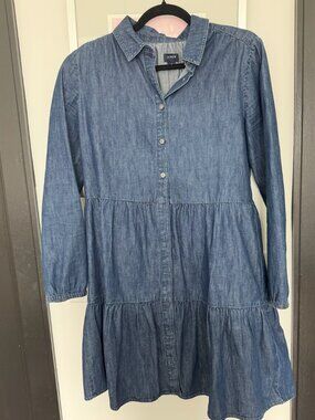 J.Crew Long Sleeve Denim Dress